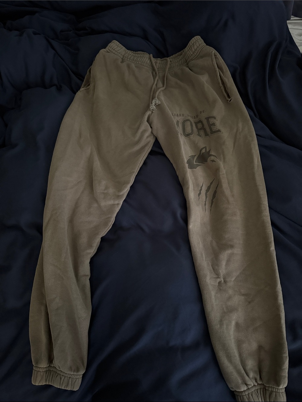 Alphalete Men's Ash Earth Dye Jogger Sweatpants - size S